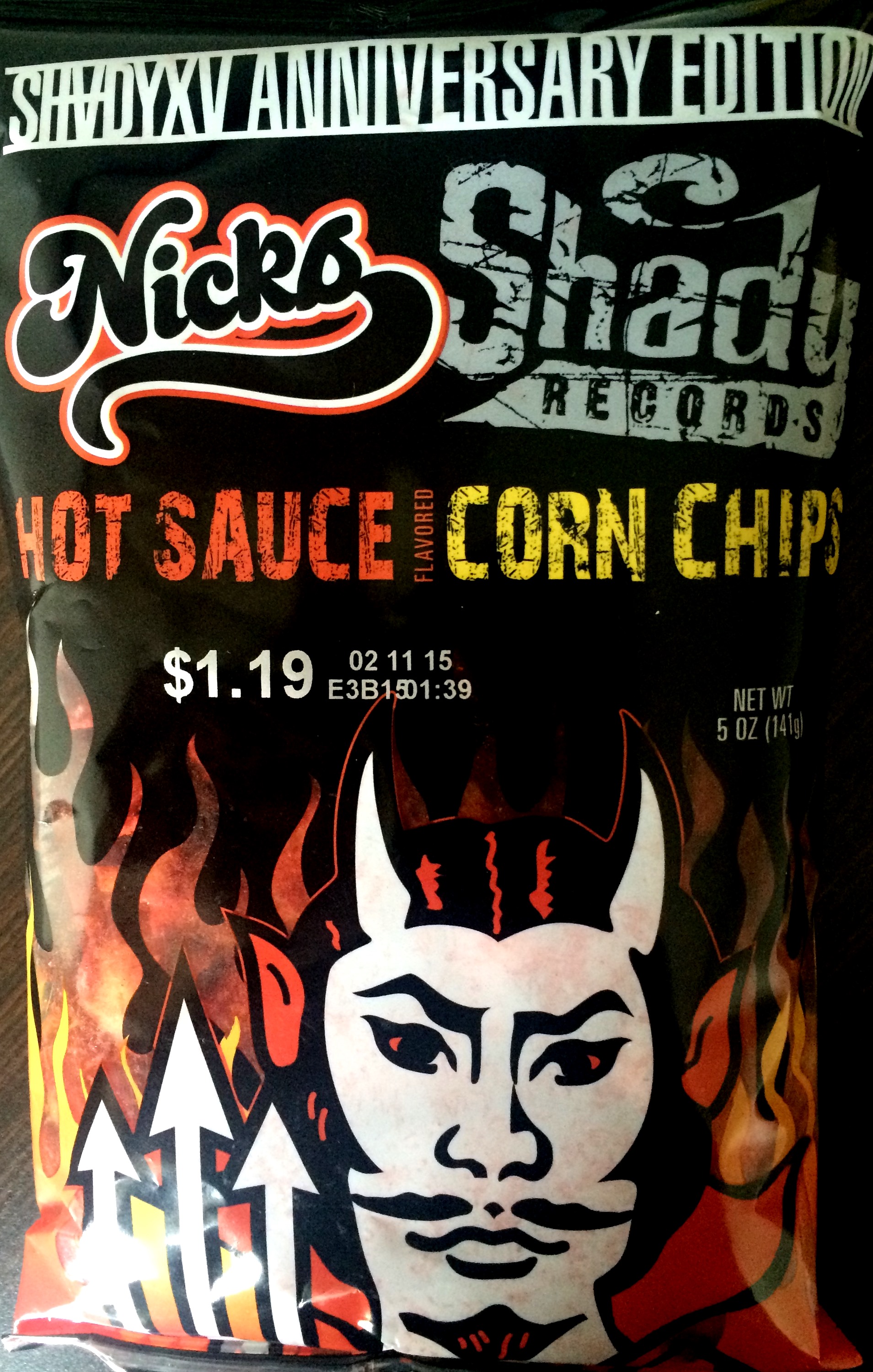 Nick’s - Hot Sauce Corn Chips.